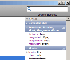 Screenshot Safari Webinspector
