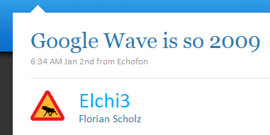 Google Wave ist so 2009