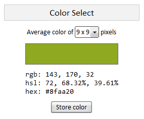 Colorpicker Select